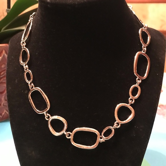 LIA SOPHIA SILVER-TONED GEOMETRIC NECKLACE - Picture 11 of 11